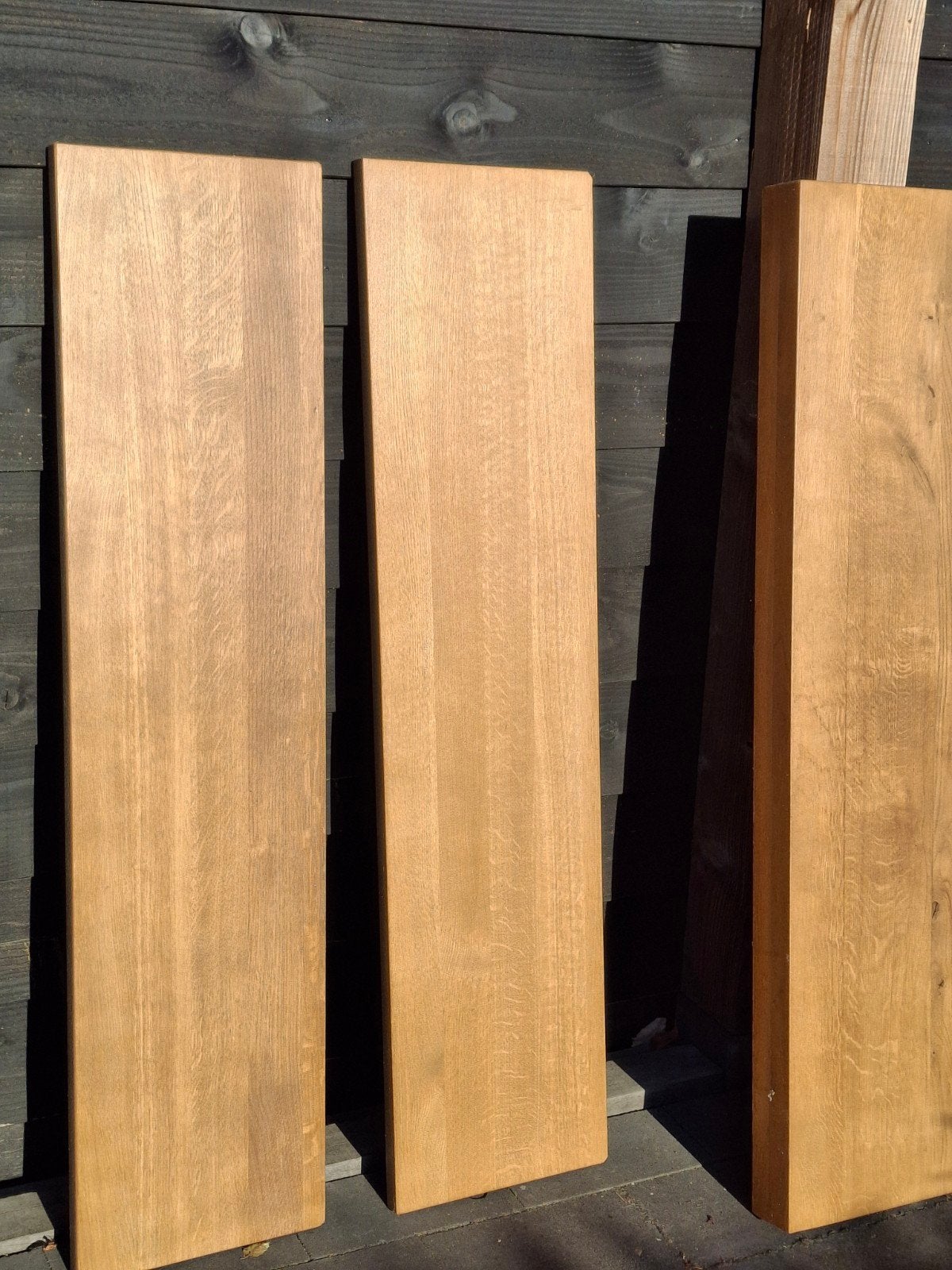 Massief eiken hout, Ophalen, Eiken, Minder dan 200 cm, Plank