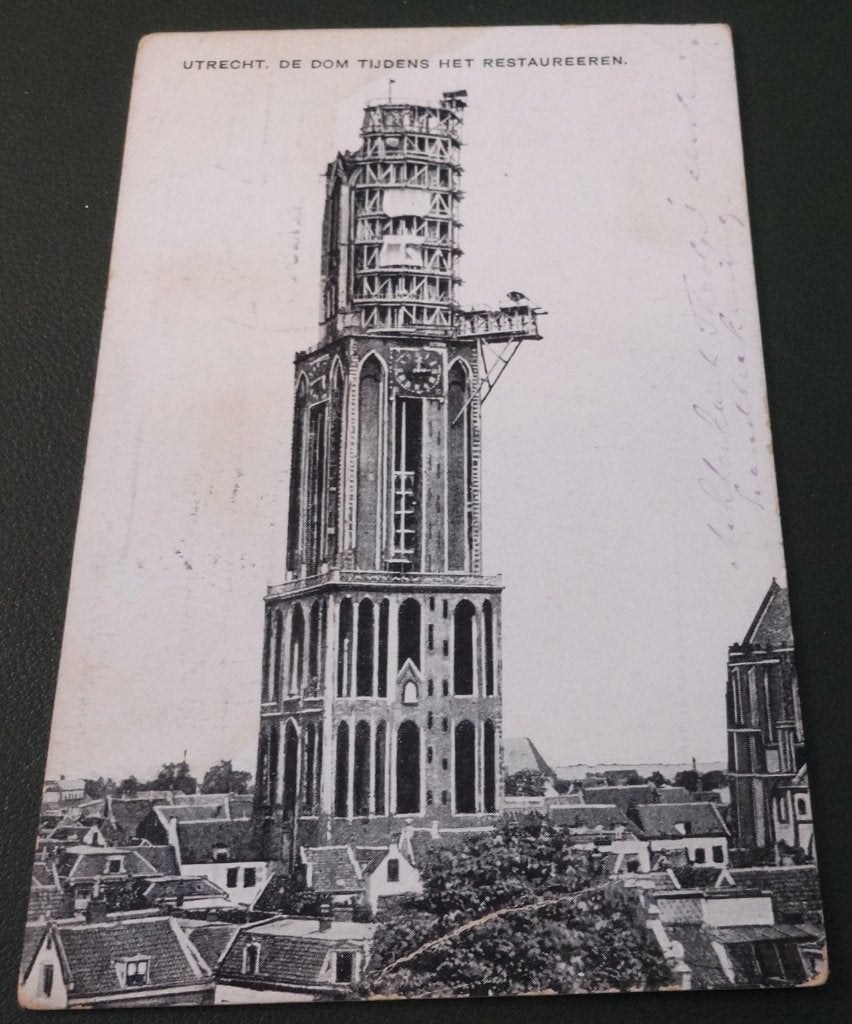Utrecht - Dom - tijdens renoveren - ca 1910 - KUt01, Verzenden, Voor 1920, Gelopen, Utrecht