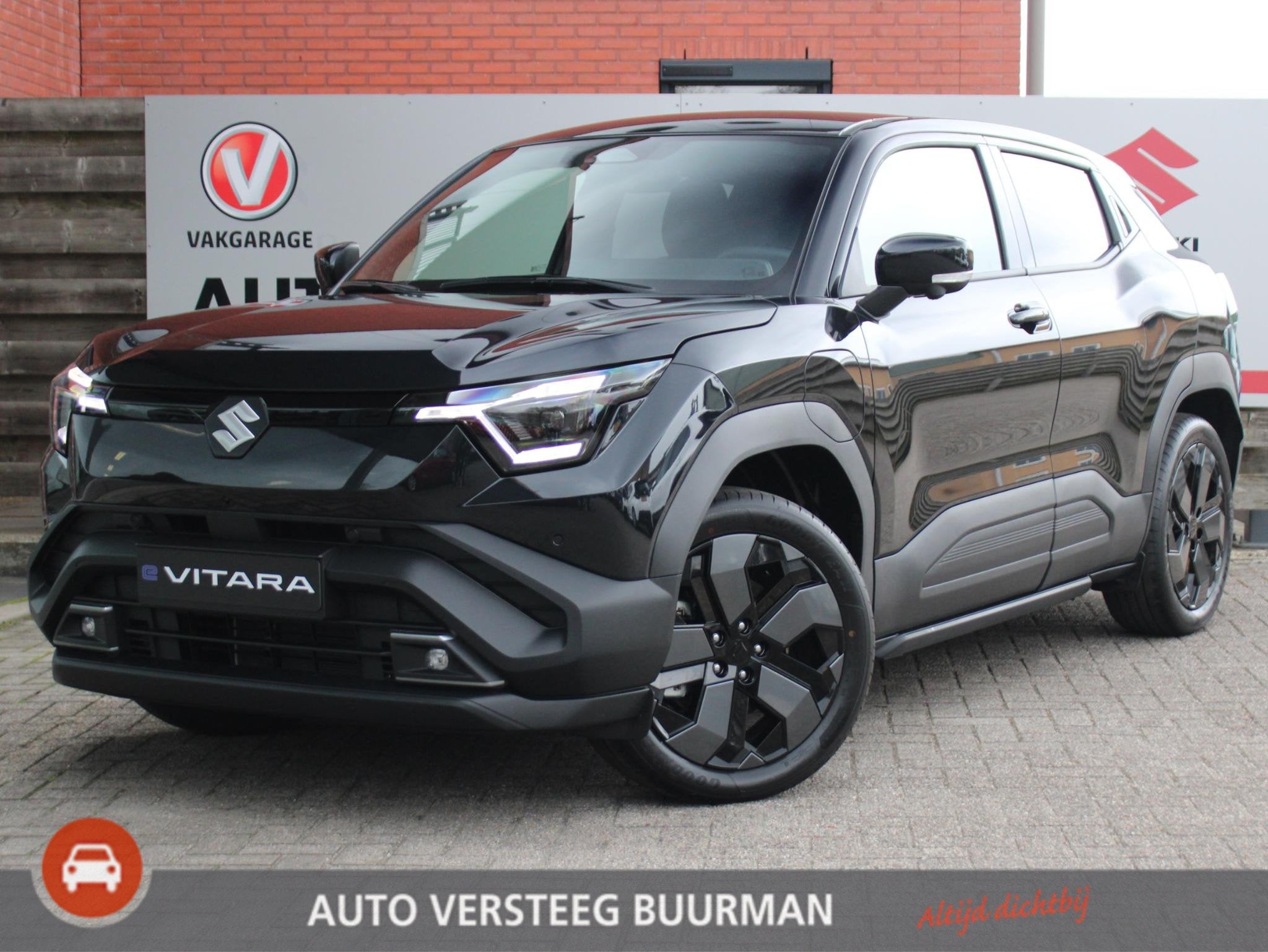 Suzuki e VITARA Style 61 kWh, 12 maanden, 750 kg, Leder en Stof, Zwart
