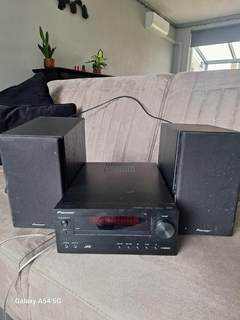 Pioneer Microset met speakers - Compact en compleet, Gebruikt, Tuner of Radio, Ophalen of Verzenden, Pioneer