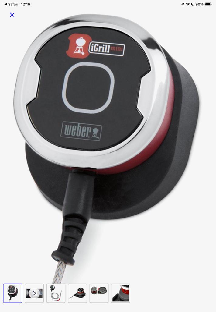 Weber iGrill Mini slimme thermometer voor barbecue, Tuin en Terras, Barbecue-accessoires, Zo goed als nieuw, Ophalen of Verzenden