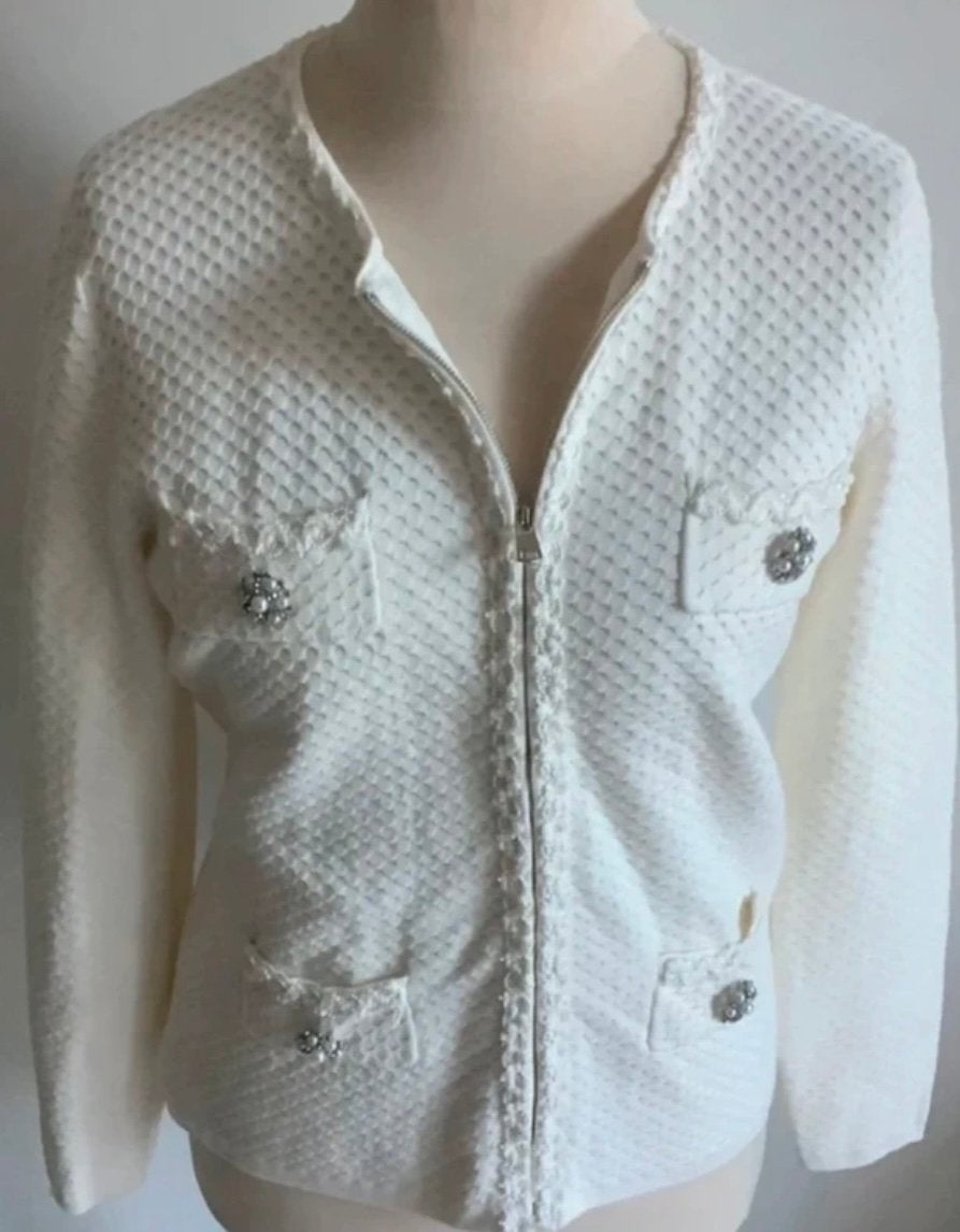Passioni vest maat 42, Kleding | Dames, Truien en Vesten, Ophalen of Verzenden, Nieuw, Maat 42/44 (L), Wit