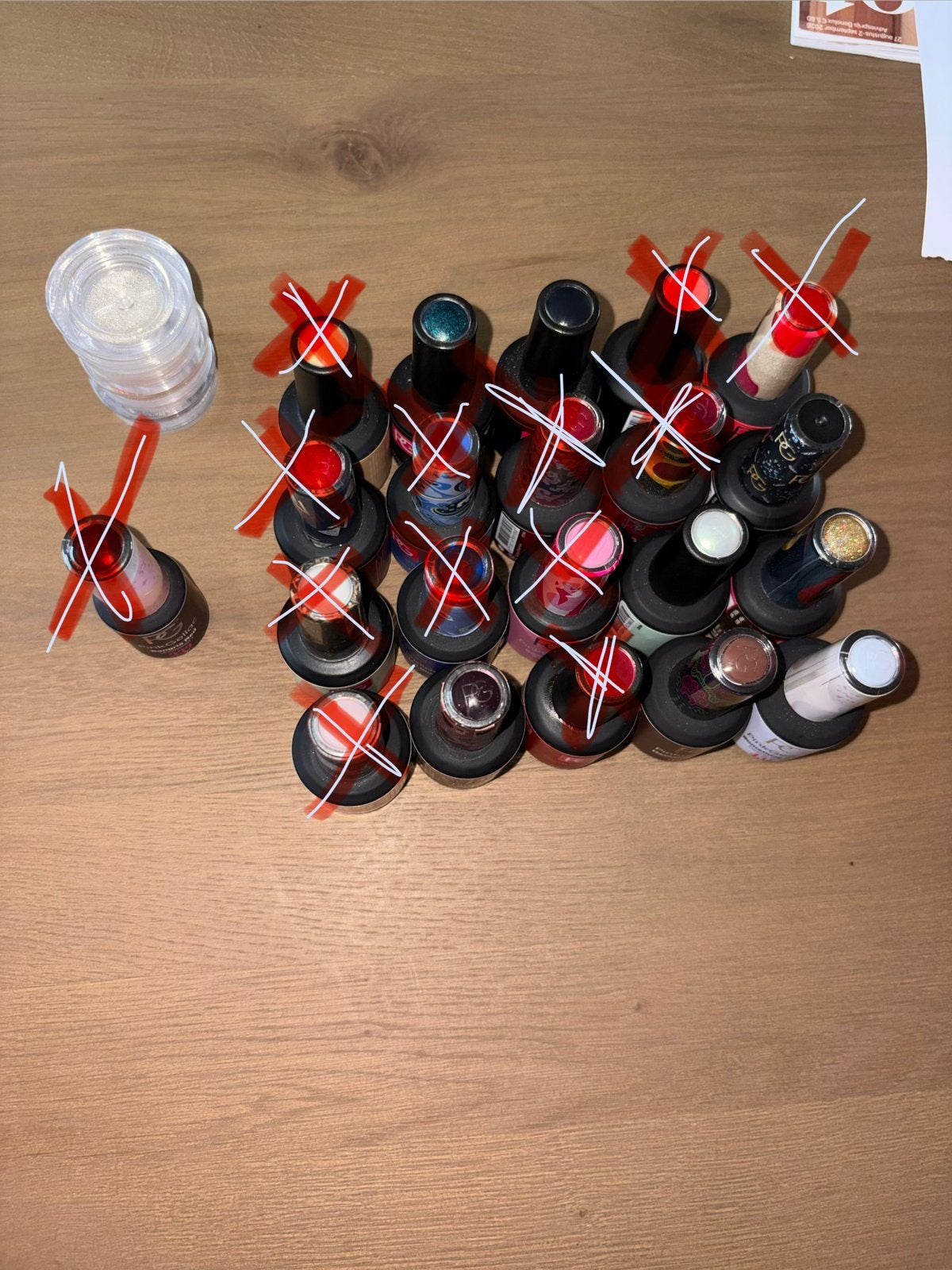 Pink Gellac set: 8 kleuren & accessoires, Verzenden, Zo goed als nieuw, Handen en Nagels