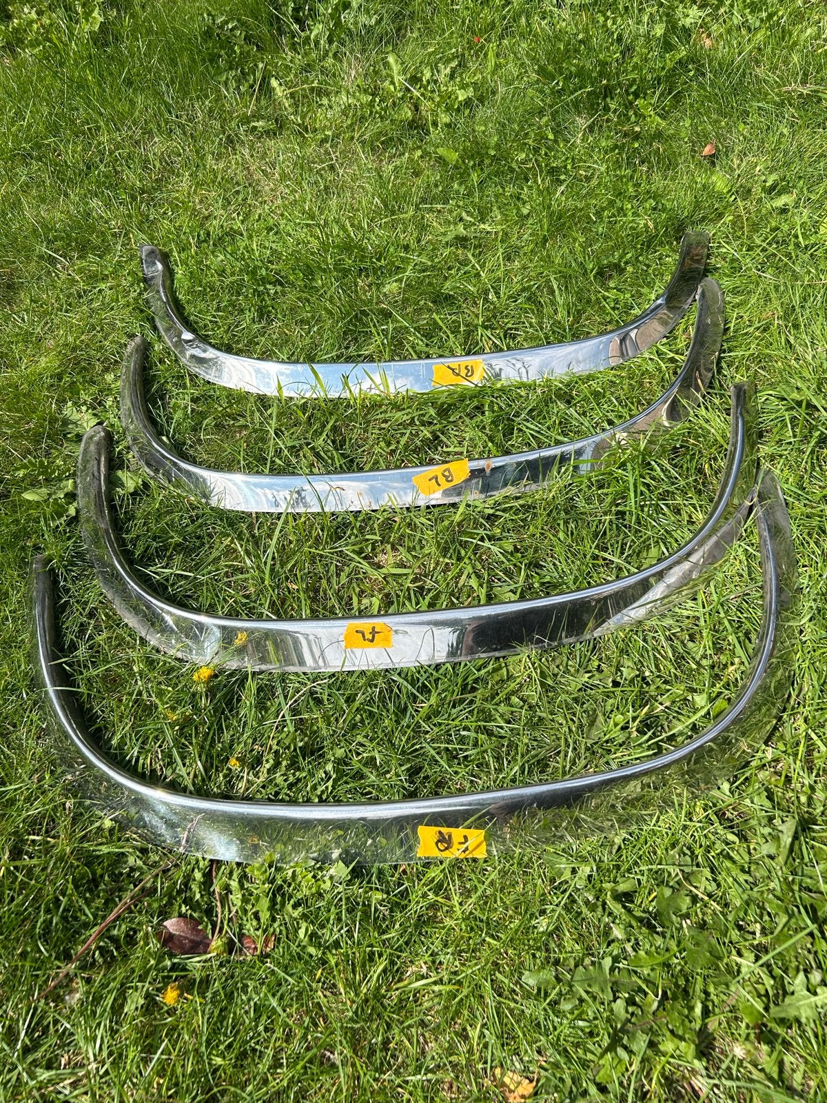 VW T3 Wielkastranden Chroom (zonder rubbers), Gebruikt, Ophalen of Verzenden, Spatbord, Volkswagen