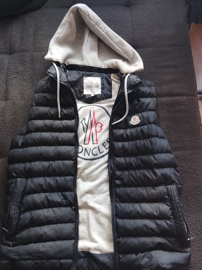 Moncler bodywarmer, Kleding | Heren, Ophalen, Maat 52/54 (L), Moncler, Zwart