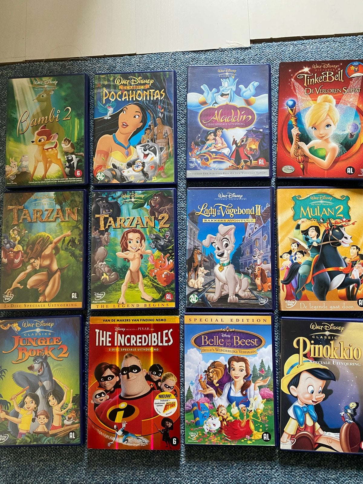 Disney DVD Collectie: Belle en het Beest, Aladdin, Jungle Bo, Cd's en Dvd's, Animatie, Verzamelbox, Alle leeftijden, Nederlands