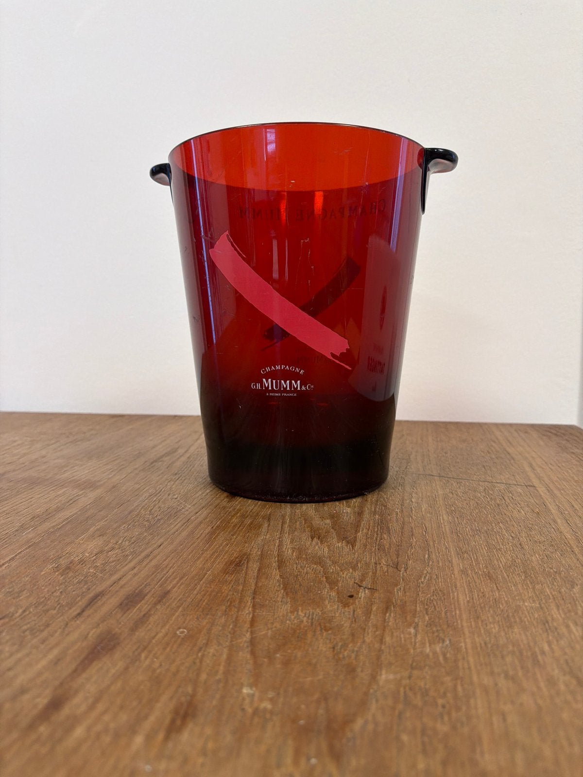 Champagne Mumm IJsemmer - Rood Kunststof, Kunststof, Gebruikt, Rond, Koeler of IJsemmer