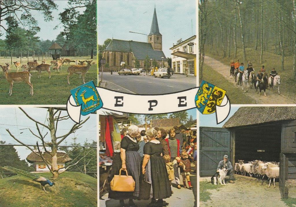 EPE Hertenkamp Kerk Klederdracht Paarden Schapen, Verzenden, 1980 tot heden, Gelopen, Gelderland