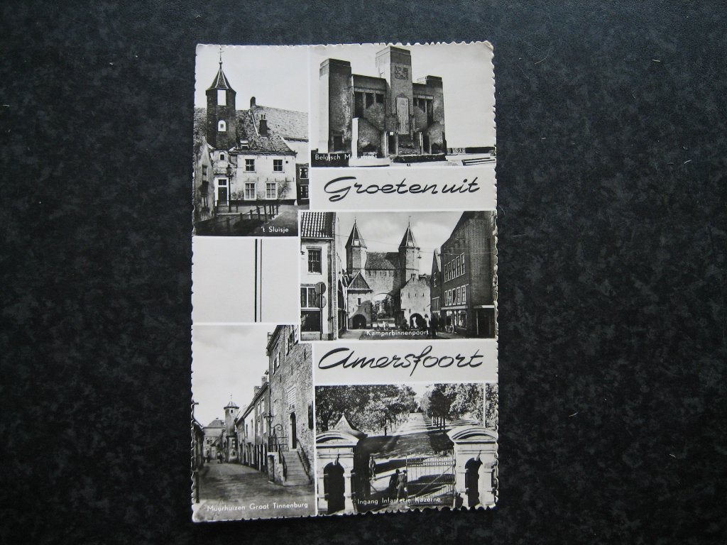 AMERSFOORT 5 luiks Groeten uit  1957   J, Ophalen of Verzenden, 1940 tot 1960, Utrecht