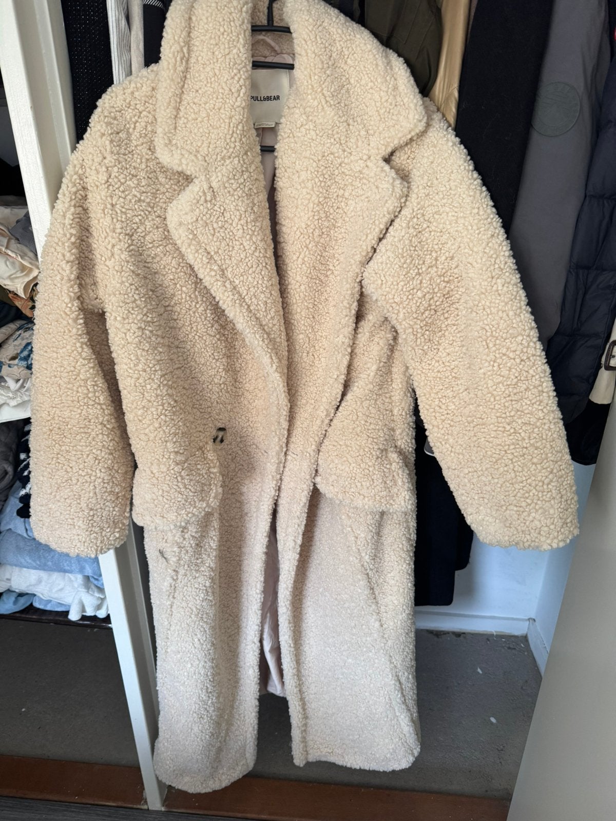 teddy jas nieuw xs, Ophalen of Verzenden, Zo goed als nieuw, Maat 34 (XS) of kleiner, Beige