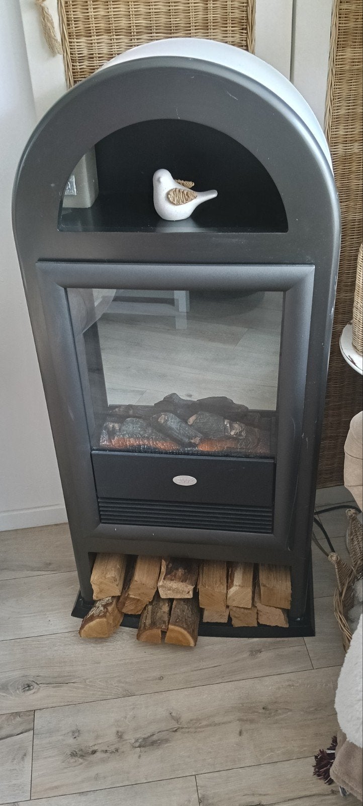 EWT elektrische haard met warmtefunctie, Ophalen of Verzenden, Gebruikt, Vrijstaande haard, Elektrische haard