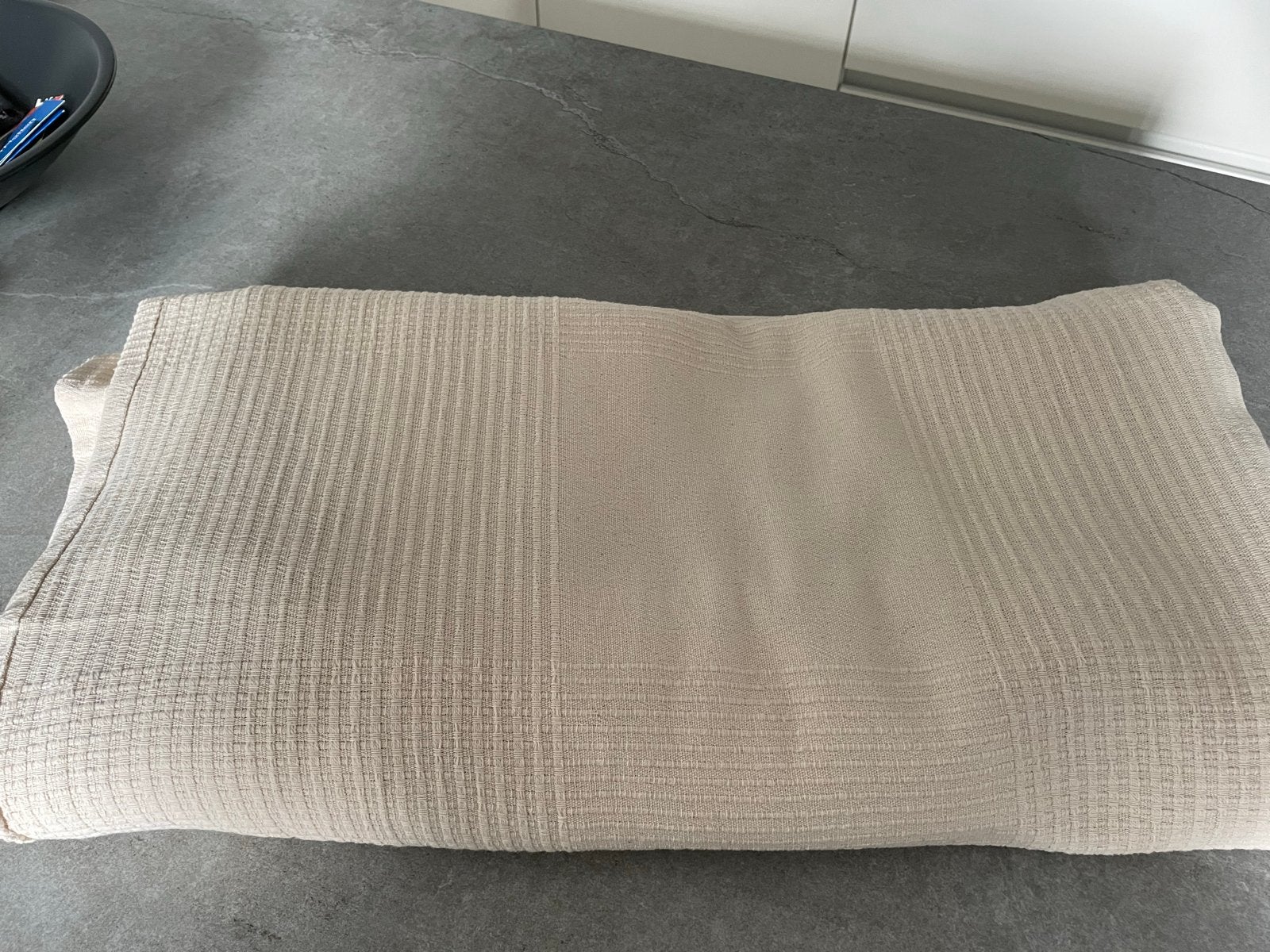 Zgan beige IKEA wafeltjes sprei 180x200 cm, Ophalen, Beige, Tweepersoons, Deken of Dekbed