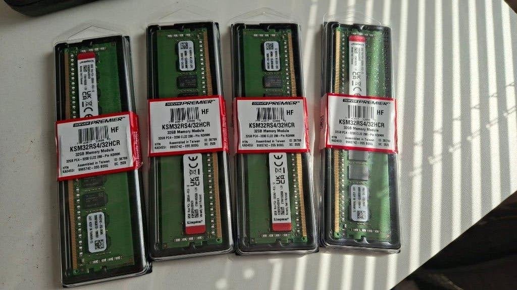 Kingston 32GB Memory Module | PC4 | 3200 |CL22 | ECC, Computers en Software, 32 GB, Server, DDR4, Ophalen of Verzenden