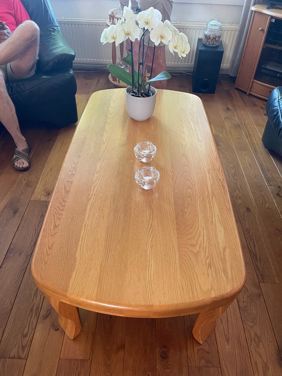 Licht eiken salontafel - perfecte staat, gratis afhalen, Ophalen, Zo goed als nieuw, Rechthoekig, Eikenhout