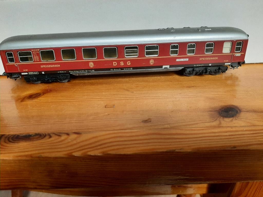 Märklin DSG restauratierijtuig 36201, Hobby en Vrije tijd, Wisselstroom, Gebruikt, Wagon, Ophalen of Verzenden