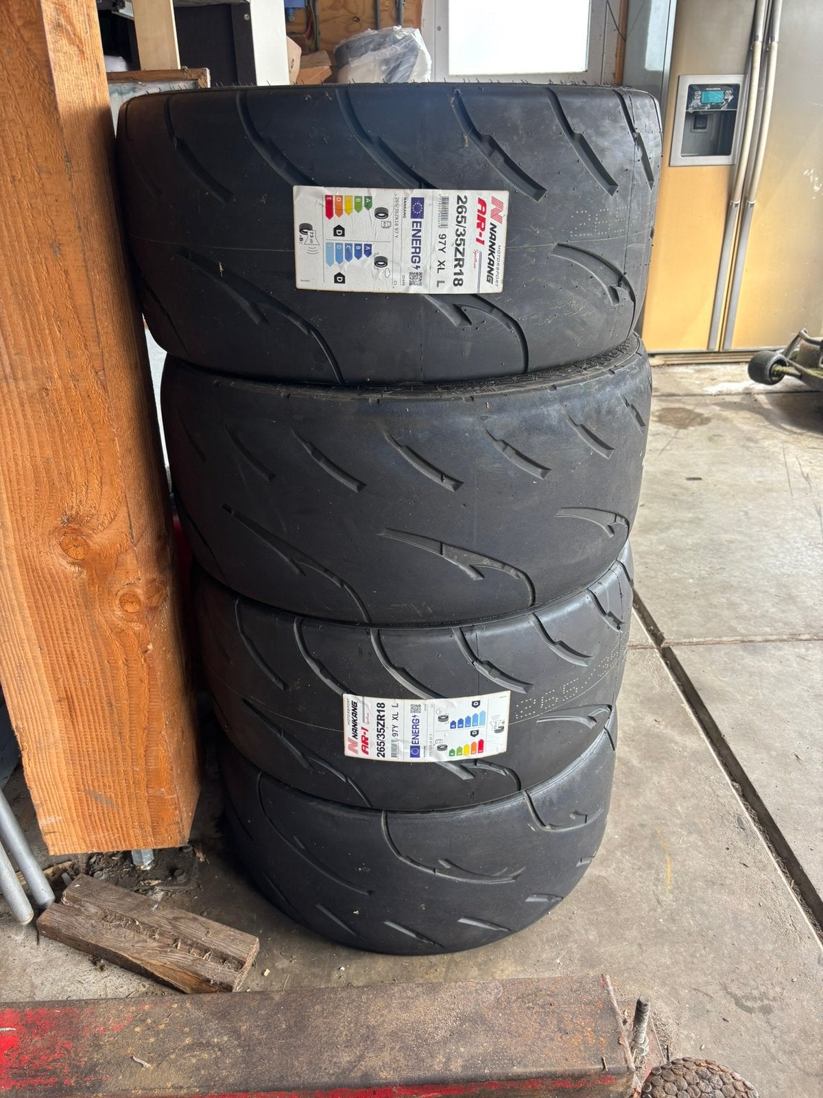 Te koop nakang ar1 semi slicks 265/35/18, 18 inch, 265 mm, Ophalen of Verzenden, Band(en)