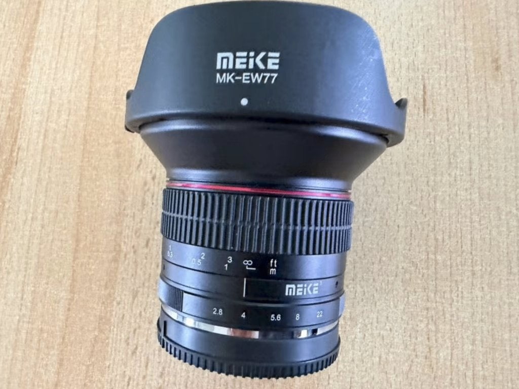 Meike 12mm f/2.8 MK-EW77 Sony E Ultra groothoeklens, Ophalen, Groothoeklens, Zo goed als nieuw, 12 mm