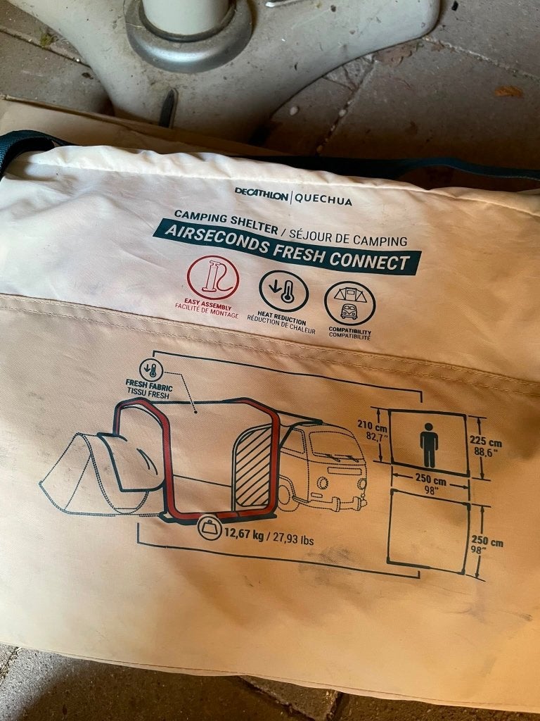 Tent Quechua/Decathlon Air Seconds Base Connect Fresh, Ophalen, Zo goed als nieuw