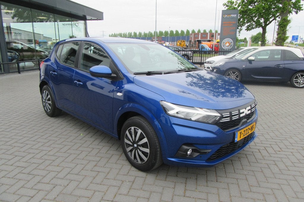 Dacia Sandero 1.0 TCe 90 Expression, Navi, Camera, Blind Spo, Auto's, Dacia, 12 maanden, Euro 6, Blauw, Origineel Nederlands