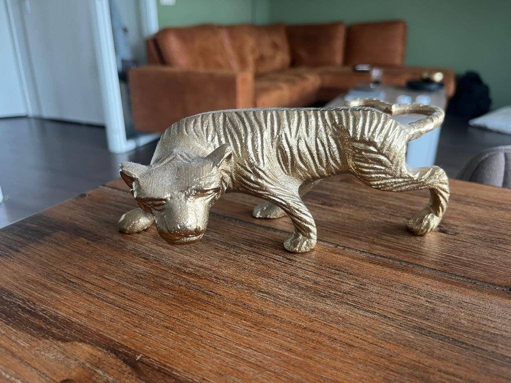 Tijger / panther / luipaard beeldje, Verzamelen, Beelden en Beeldjes, Ophalen of Verzenden, Zo goed als nieuw, Dier