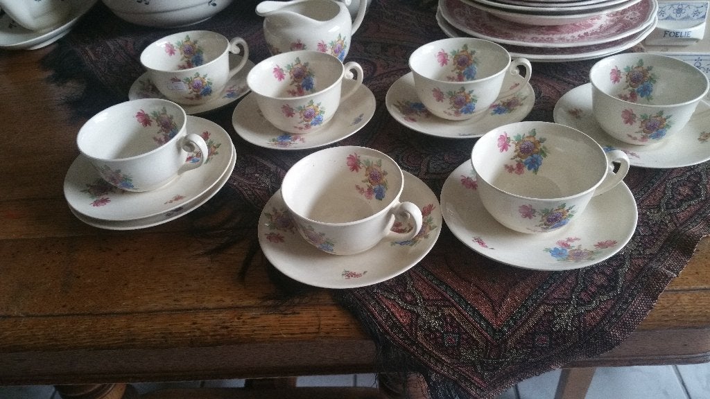 boudewijn serie regout zonnebloem prijs per kop+schotel, Antiek en Kunst, Ophalen of Verzenden