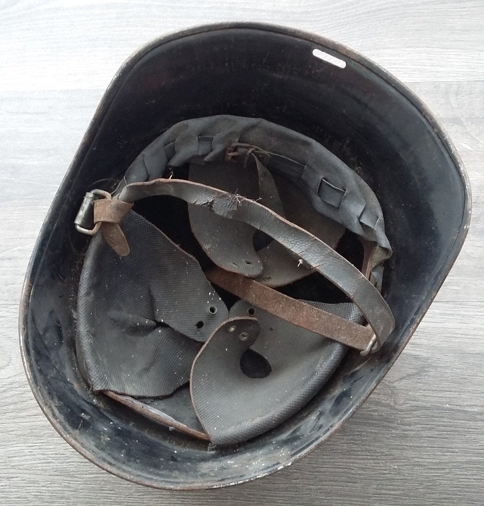 Omstreeks 1940 Nederlandse Civiele Helm Zwart model M40c, Nvt., Ophalen of Verzenden, Nederland, Landmacht