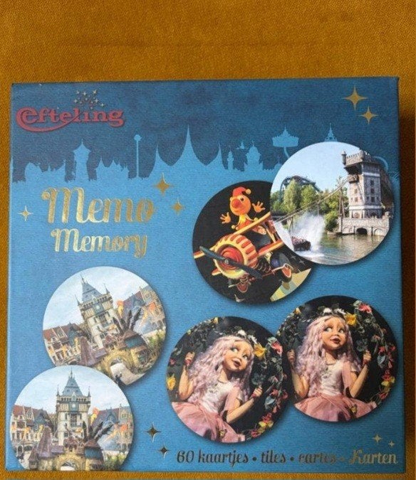 Efteling Memo Memory spel en Raveleijn spaarkaartjes, Verzamelen, Efteling, Verzenden, Gebruikt, Overige typen