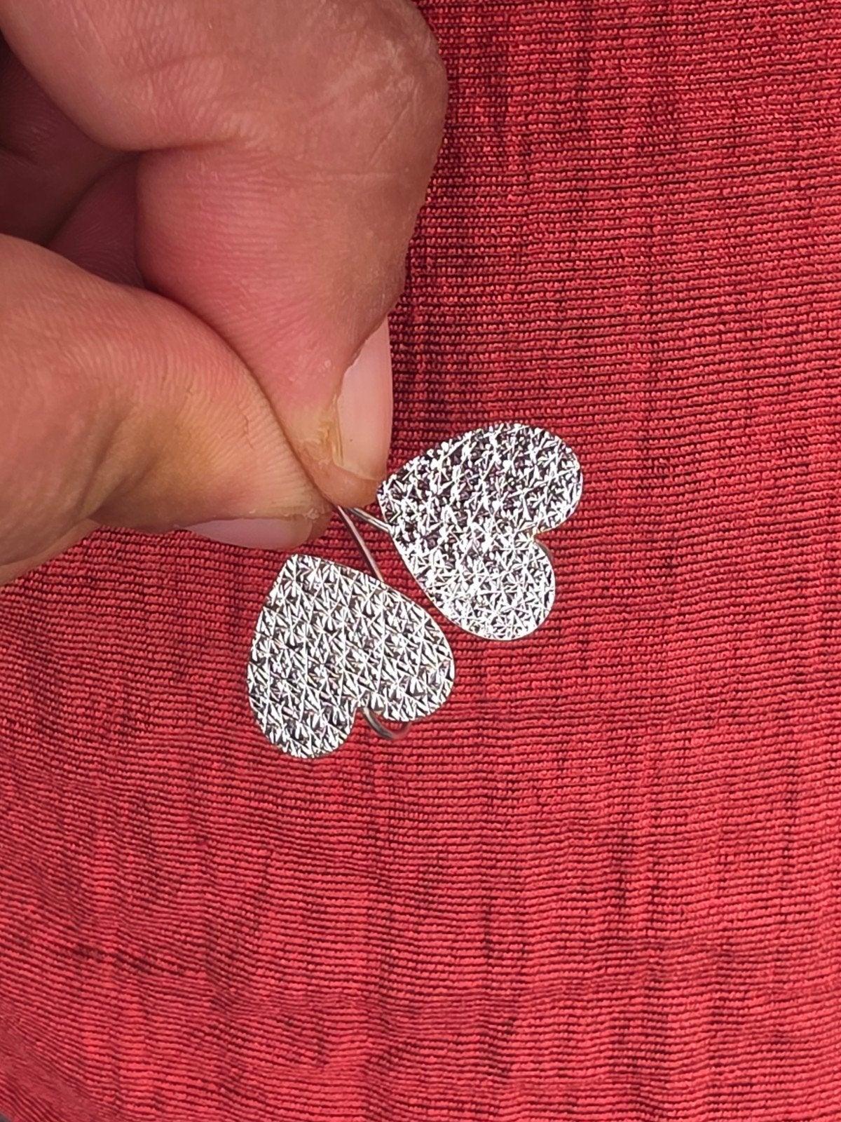 18 karaat wit goud oorbellen, Verzenden, Goud, Ring