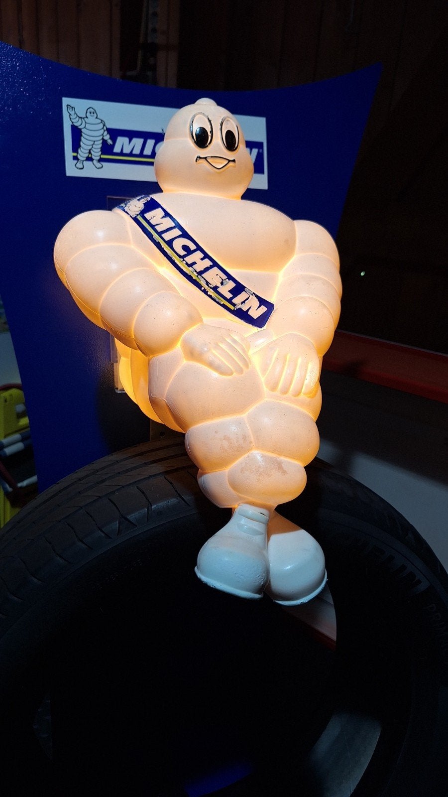 Originele Michelin Bibendum pop met verlichting - 2003, Ophalen