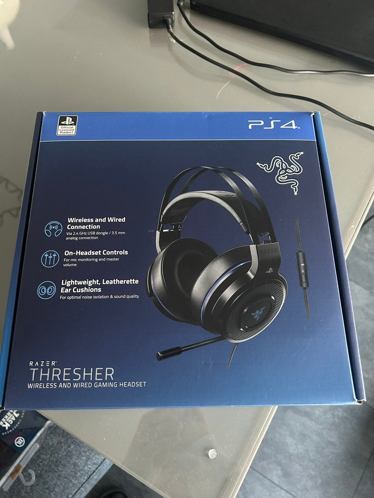 Game headset Razer, Computers en Software, Headsets, Verzenden, Mute-functie, Gebruikt, Draadloos