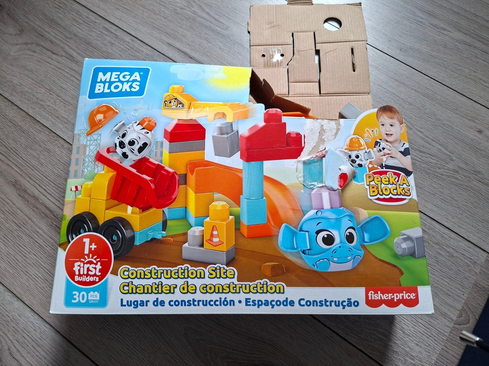Mega Bloks First Builders Bouwplaats 30 Stuks, Kinderen en Baby's, Ophalen of Verzenden, Nieuw, Megabloks