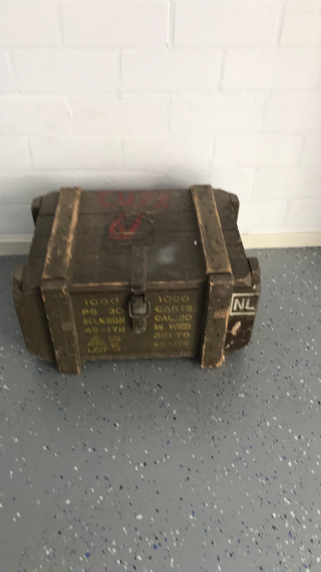 Munitie kistje, Ophalen, Landmacht, Kist of Geocache
