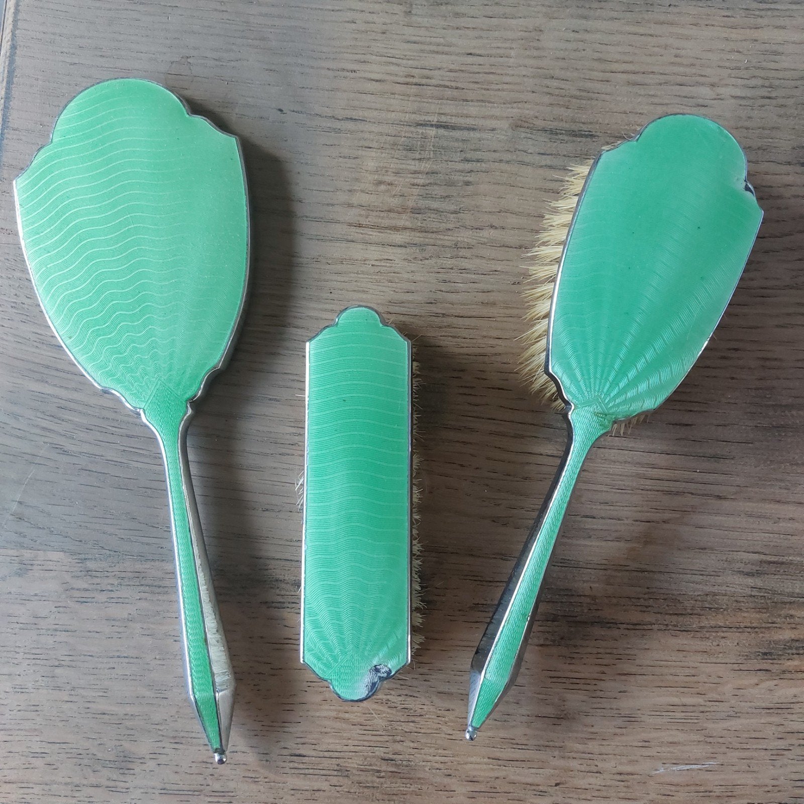 Antieke / vintage / retro  kaptafel set., Ophalen, Ovaal, Minder dan 50 cm