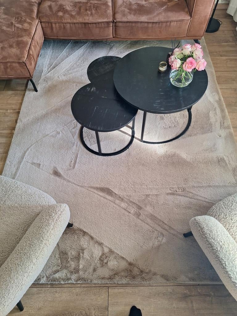 Vloerkleed Furly off white 190x280, Ophalen, Zo goed als nieuw, Rechthoekig, 200 cm of meer