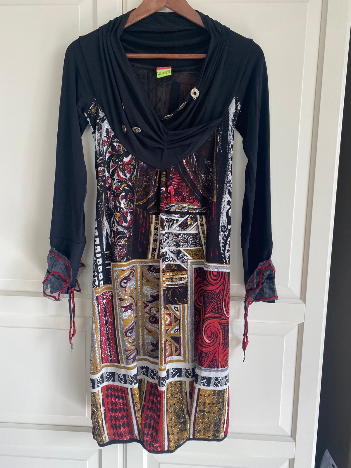 Save the Queen jurk maat S, Kleding | Dames, Overige kleuren, Verzenden, Zo goed als nieuw, Knielengte