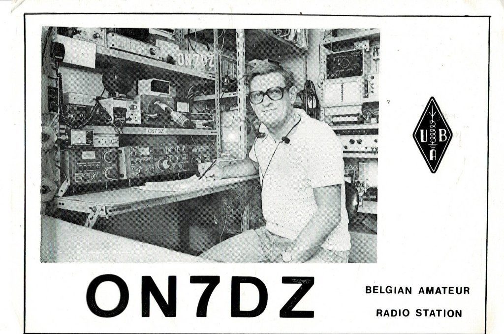 QSL kaart, België  ON7DZ, Ophalen of Verzenden, Gelopen, Overige thema's