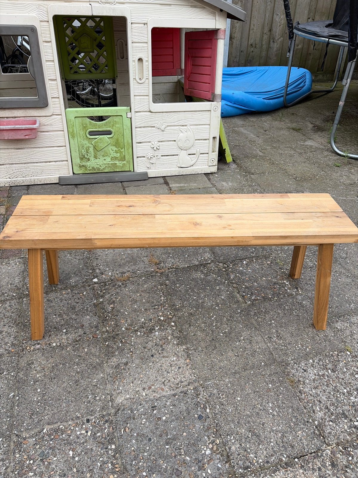 Houten bankje, Ophalen, Gebruikt, Hout