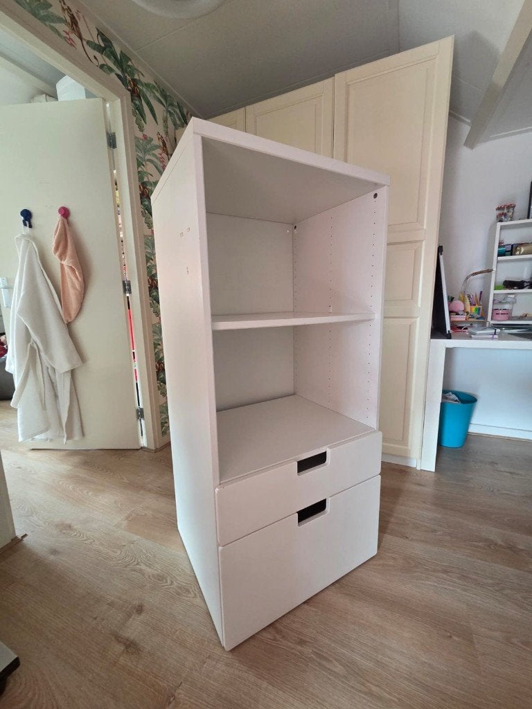 IKEA SMÅSTAD PLATSA (boeken)kast met 2 lades, Ophalen, Met klep(pen), 100 tot 150 cm, 50 tot 100 cm
