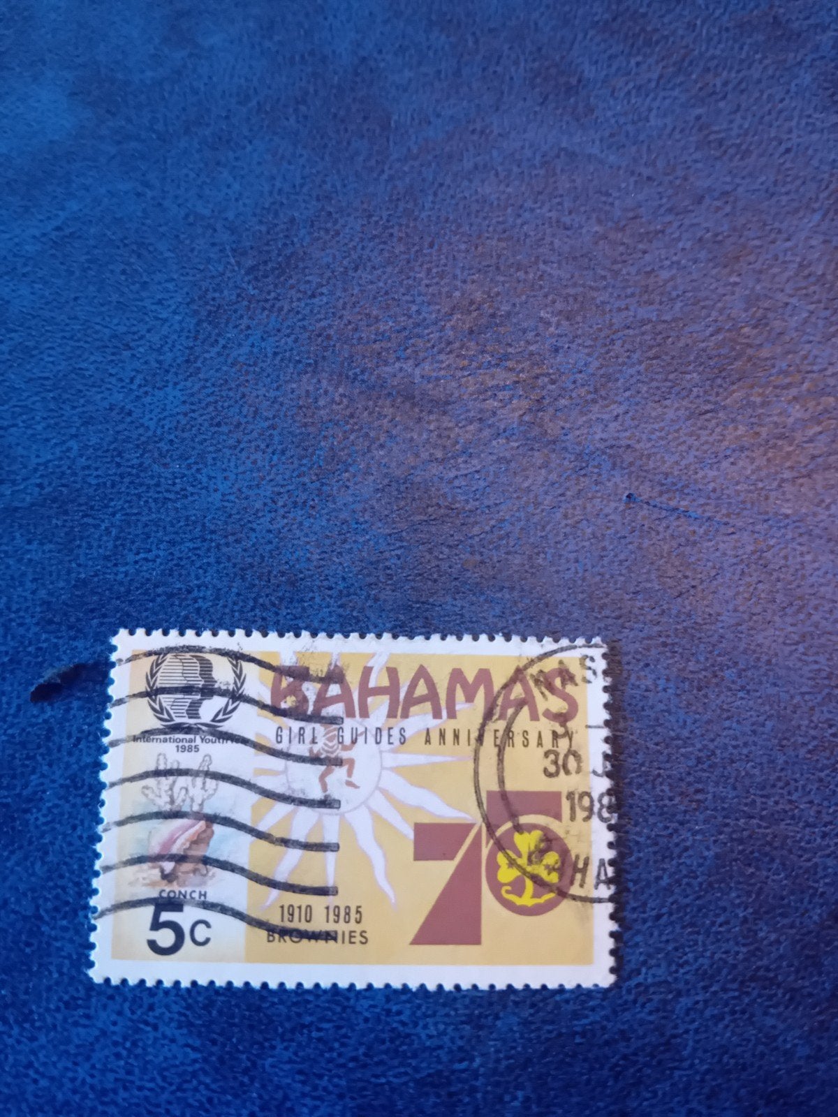 Bahamas postzegel - Girl Guides Anniversary 1985, Ophalen of Verzenden, Gestempeld