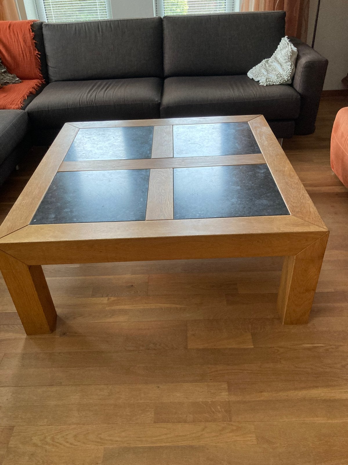 Salontafel, Ophalen, Gebruikt, Vierkant, Eikenhout