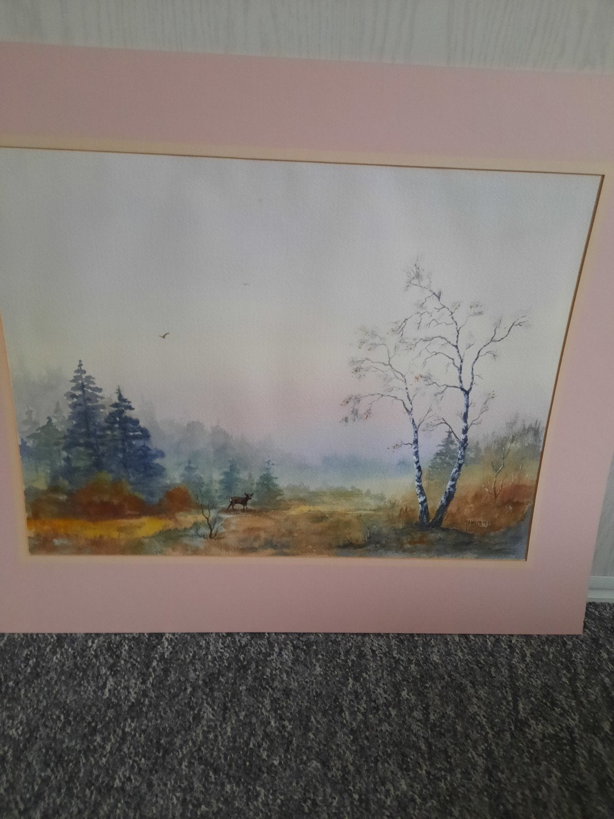 Twee ingelijste landschapsschilderijen, aquarel, Antiek en Kunst, Realistisch, Ophalen of Verzenden, Landschap, Aquarel