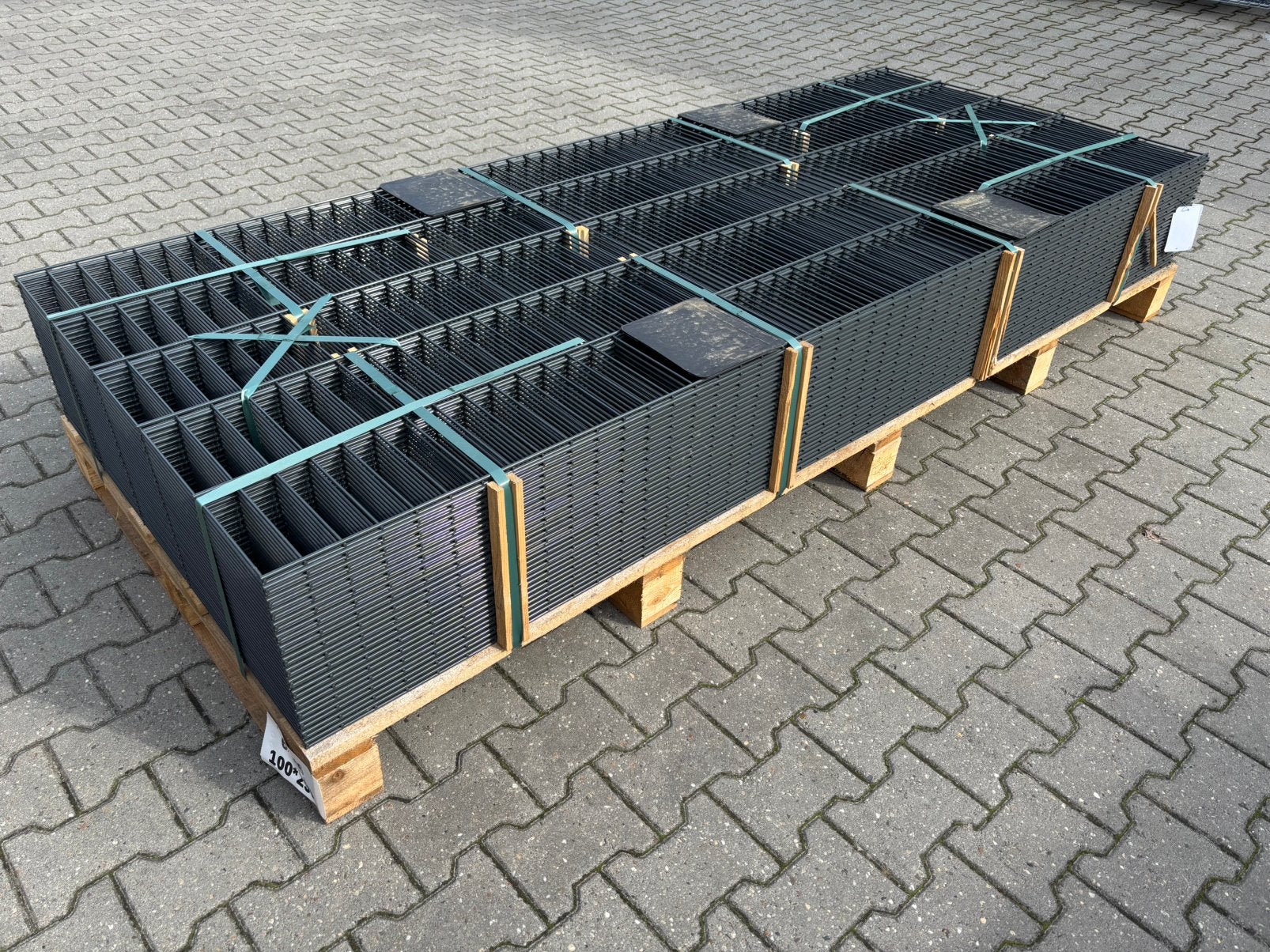 75 meter dubbelstaafmat hekwerk, hoogte 100 centimeter!, Ophalen, S, Nieuw, Dubbelstaafmat hekwerk