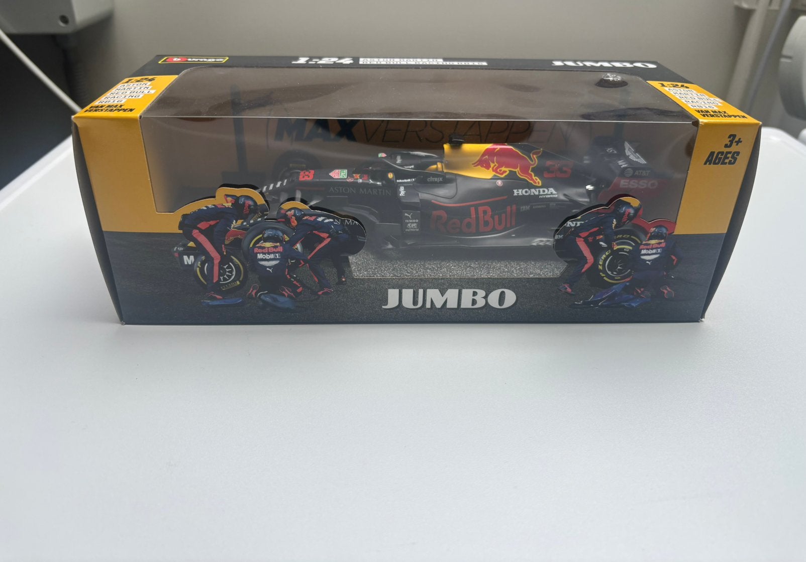 Jumbo Red Bull F1 auto RB16 Aston Martin, Ophalen of Verzenden, Nieuw, Auto, Bburago