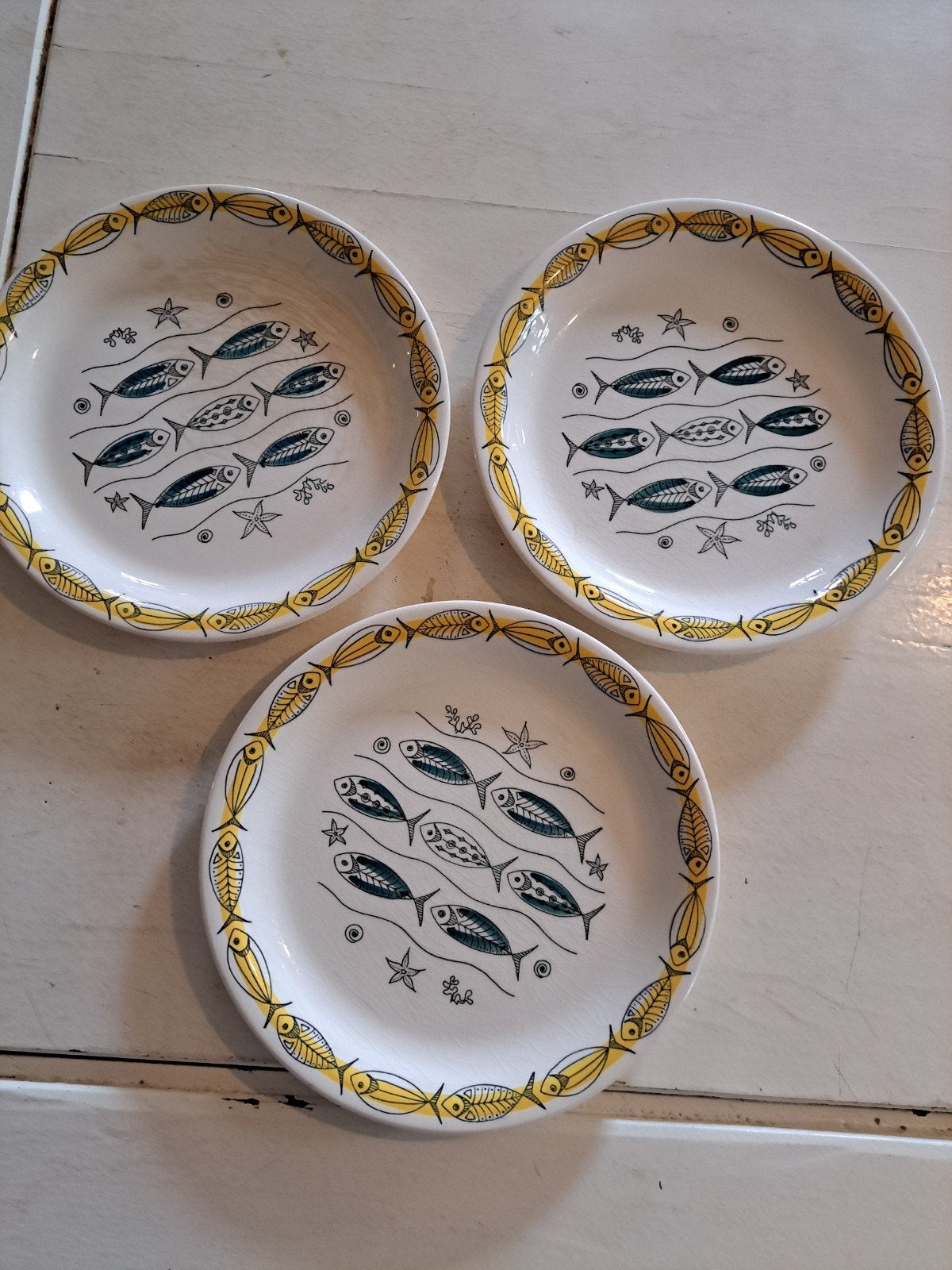 3 Stavangerflint borden, Ophalen of Verzenden