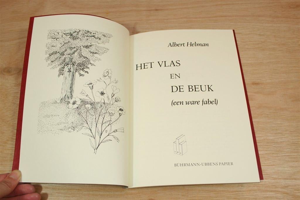 Het Vlas en de Beuk — Fabel Uitgave Bührmann-Ubbens Papier, Verzenden, Gelezen