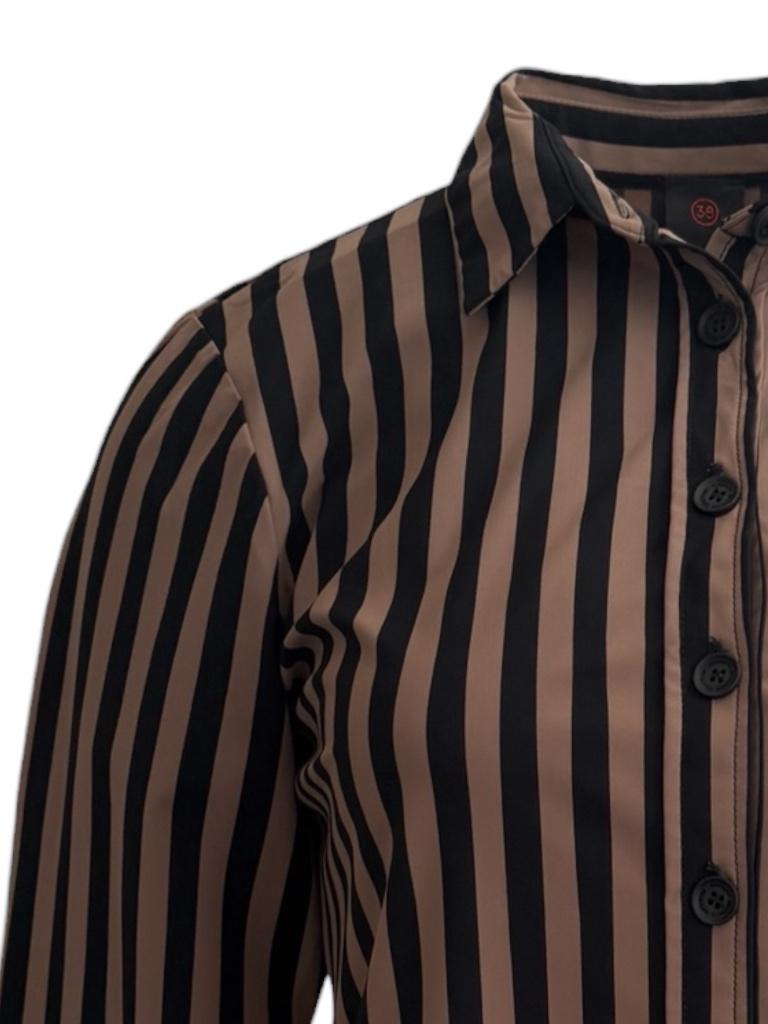Penn & Ink blouse M, Kleding | Dames, Blouses en Tunieken, Maat 38/40 (M), Bruin, Ophalen of Verzenden, Zo goed als nieuw