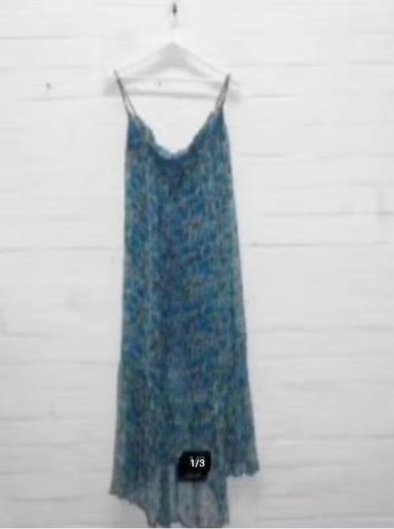 Leonie de Paris - Mooie maxi Jurk maat 36/38 - Nieuw €240, Leonie de Paris, Blauw, Nieuw, Ophalen of Verzenden