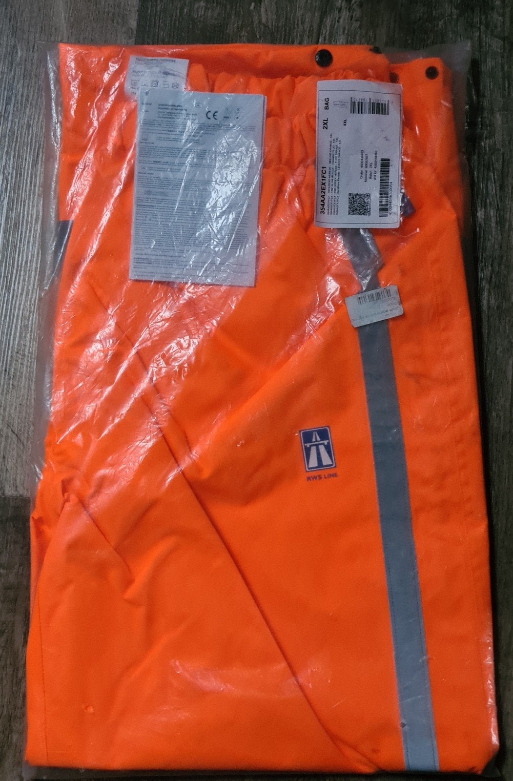 2x RWS regenbroek Oranje Reflecterend Maat XXL, Ophalen of Verzenden, Nieuw, Broek