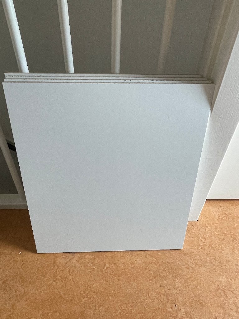Gratis vierkante witte kastplanken spaanplaat, Doe-het-zelf en Verbouw, Hout en Planken, Ophalen, Minder dan 25 mm, Nieuw, Plank