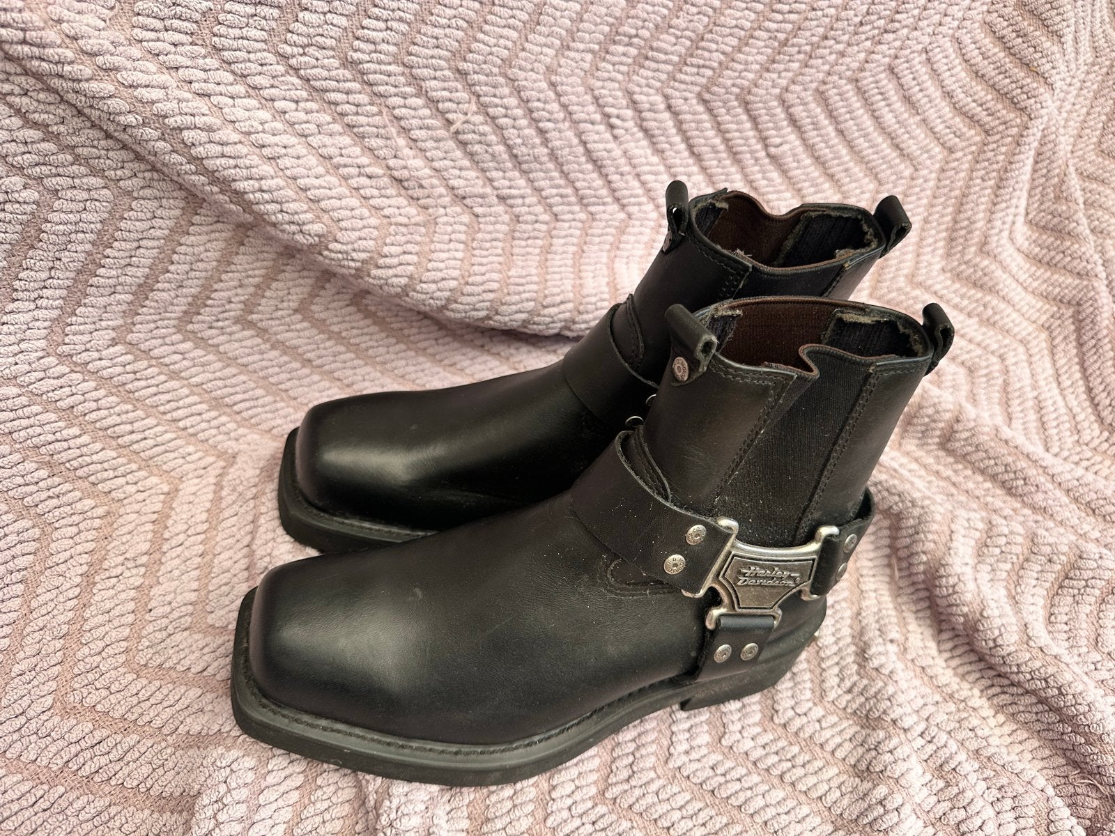 Nieuwe Harley Davidson leren laarzen maat 40,5, Ophalen of Verzenden, Nieuw, Zwart, Boots